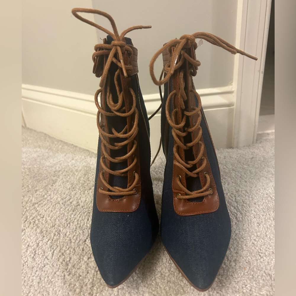 cute lace up booties